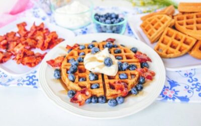 Easy Flourless Waffles!